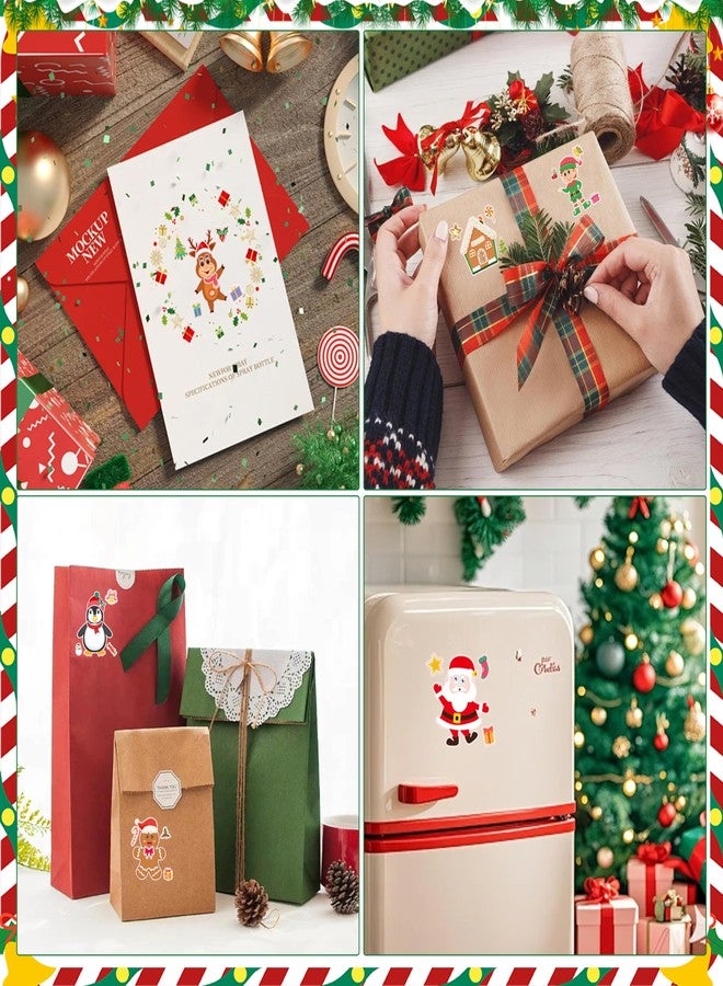 Chambom Christmas Stickers for Kids - 40 Sheets Stocking Stuffers & Christmas Party Favors Supplies Games Activities, Xmas DIY Craft Stickers Holiday Sticker for Crafts, Make a Face Sticker Xmas Gifts - Image 5